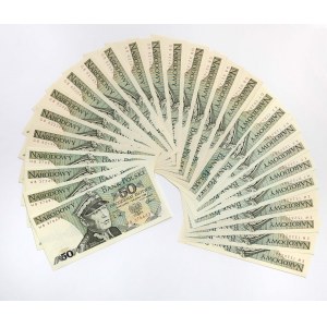 50 zł 1986-1988 - MIX serii - zestaw (27szt)