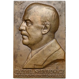 Plakieta MW (90x60) Prezydent Gabriel Narutowicz