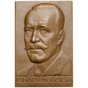 Plakieta MW (90x60) Ignacy Mościcki - Prezydent RP - RZADKA