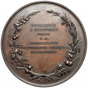 Médaille de la Société économique et agricole de Cracovie - avec dédicace