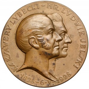 Medal, 100-lecie Banku Polskiego, Lubecki-Jelski 1928