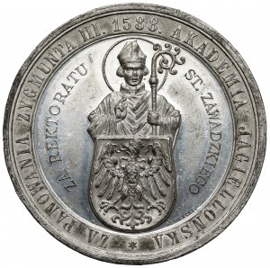 Medal 300th anniversary of St. Anne's Gymnasium in Krakow 1888