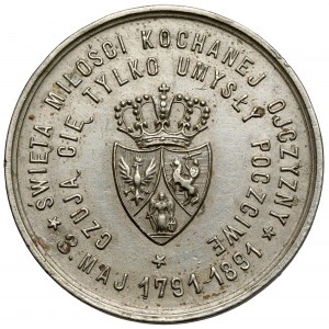 Medal, 100-lecie Konstytucji 3 Maja 1891