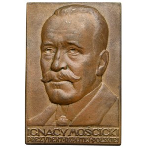 Plakieta MW (40x27) Ignacy Mościcki - Prezydent RP