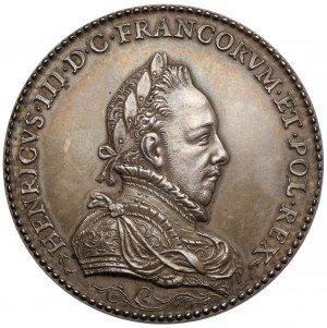 France, Henry III of Valois, Medal - Imago Talis.... - 19th/20th century print.