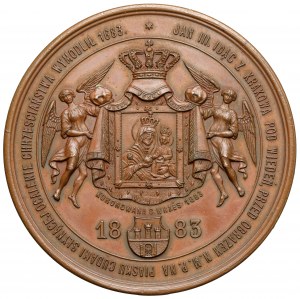 Sobieski Medal, 200th Anniversary of the Siege of Vienna 1883 - Glowacki