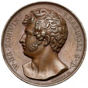 Medal, W. hr. Korwin Krasiński / POLACY CNOCIE 1814