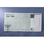 Getto w Łodzi, 10 marek 1940 - ze znakiem wodnym - ENTWERTET - No 000368
