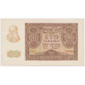 100 złotych 1940 - Ser.E