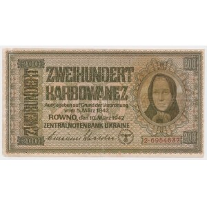 Ukraina, 200 Karbowańców 1942