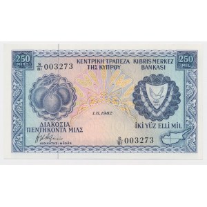 Cypr, 250 Mils 1982
