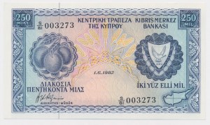 Cyprus, 250 Mils 1982