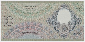 Netherlands, 10 Guilders 1944