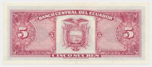 Ecuador, 5 Sucres 1963