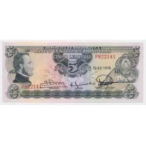 Honduras, 5 Lempiras 1975