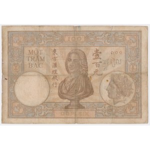 Indochiny Francuskie, 100 Piastres ND (1936-39)
