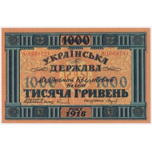 Ukraina, 1.000 Hrywien 1918