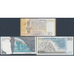 50 zł 2006 JP II, 20 zł 2009 Słowacki i Chopin - w folderach NBP (3szt)