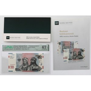 20 złotych 2015 - Chrzest Polski - w folderze