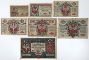 Set 1/2 - 100 mkp 1916 general/General (7pcs)