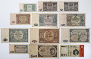 Set 2 - PLN 1.000 1946-1965 (12pcs)