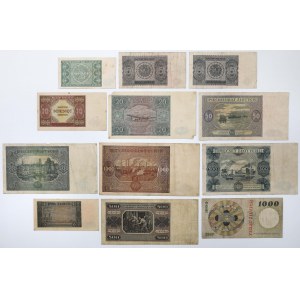 Zestaw 2 - 1.000 zł 1946-1965 (12szt)