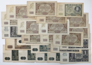 Occupation 5 - 100 zloty 1940-1941 - set (23pcs)