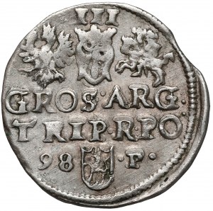 Sigismond III Vasa, Trojak Poznań 1598 - P de la droite - B.RZADKI