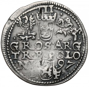 Sigismund III Vasa, Trojak Olkusz 1597 - SIG II error
