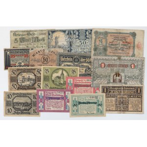 Zestaw notgeldów 1918-1921 - MIX (14szt)