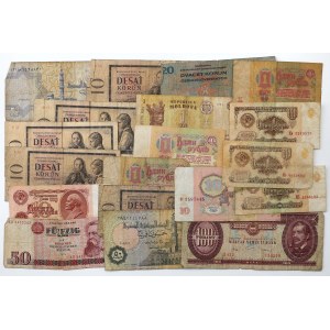 Świat - zestaw banknotów, głównie Europa (19szt)
