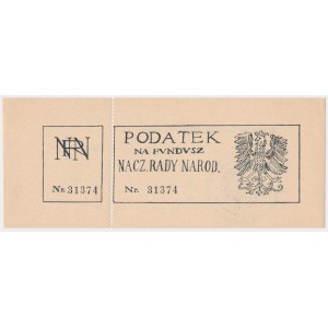 Podatek na Fundusz Naczelnej Rady Narodowej (NRN) 1916 r.