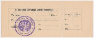 Taxe pour la Caisse du Conseil national (CNR) 1916.