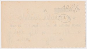 Cercle d'aide aux légionnaires polonais - reçu pour une contribution de 3 kopecks 1916.