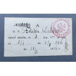 Koło Pomocy dla Legionistów Polskich - pokwitowanie wpłaty składki na 3 kopiejki 1916 r.