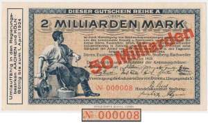 Allemagne, Vereinigung der Industriellen von Düren, 50 Milliarden Mark 1923 - Numéro LOW 000008
