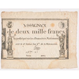 Francja, Asygnata 2.000 Francs (1795)