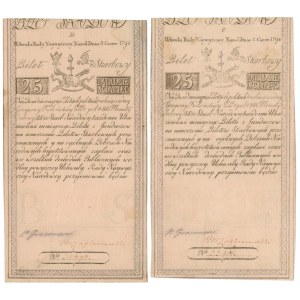 PARKA 25 złotych 1794 serie C i D