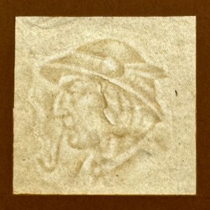 Conception de la première version du filigrane pour 500 zloty 1940 avec Highlander