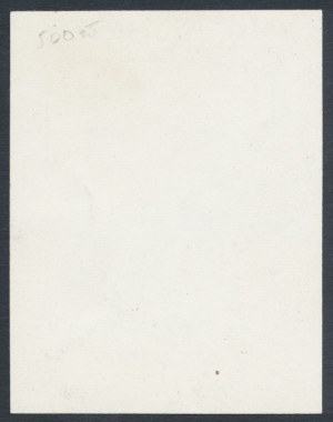 Photocopie d'archives du dessin en filigrane de £500 1939