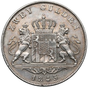 Bawaria, Ludwig I, 2 guldeny 1845, Monachium