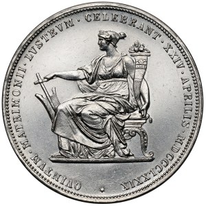 Austria, Franciszek Józef I, 2 guldeny 1879 - srebrne gody