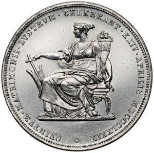 Austria, Franz Joseph I, 2 guilders 1879 - silver jubilee
