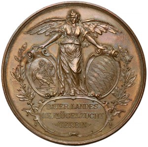 Germany, Brandenburg, National Association of Poultry Breeders, Medal 1888