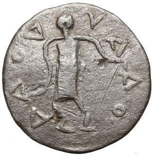 Regnum Barbaricum, denier d'imitation de Marcus Aurelius ( ?) (IIIe-IVe siècle apr. J.-C.).
