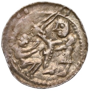 Ladislas II l'Exilé, Denier - Aigle et Lièvre - anneau