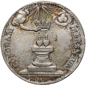 August III Sas, Dwugrosz 1738 - zaślubinowy