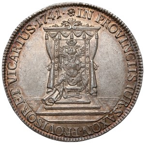 August III Sas, Półtalar wikariacki 1741, Drezno