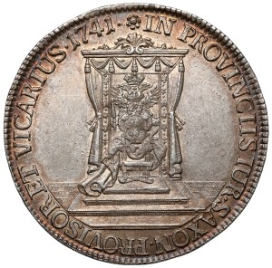 August III Sas, demi-taler du vicaire 1741, Dresde