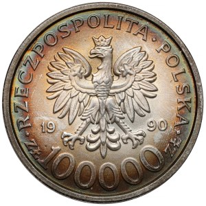 100.000 złotych 1990 Solidarność - odmiana B